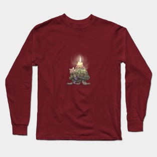 Turtle with candle Long Sleeve T-Shirt